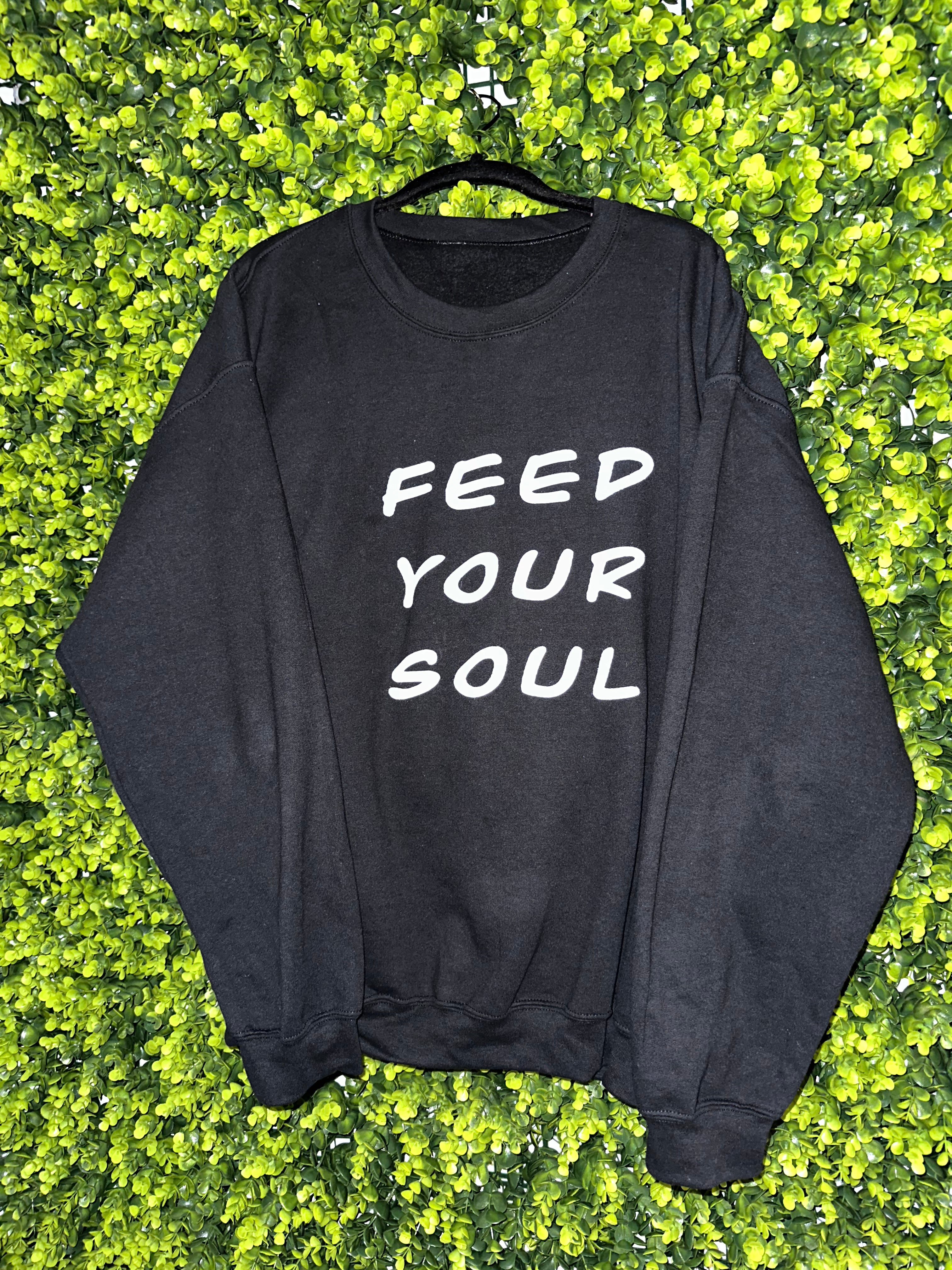 Graffiti - Feed Your Soul - Black Long Sleeved Crew