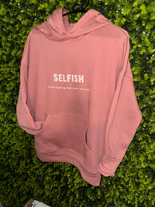 Selfish Hoodie - Mauve