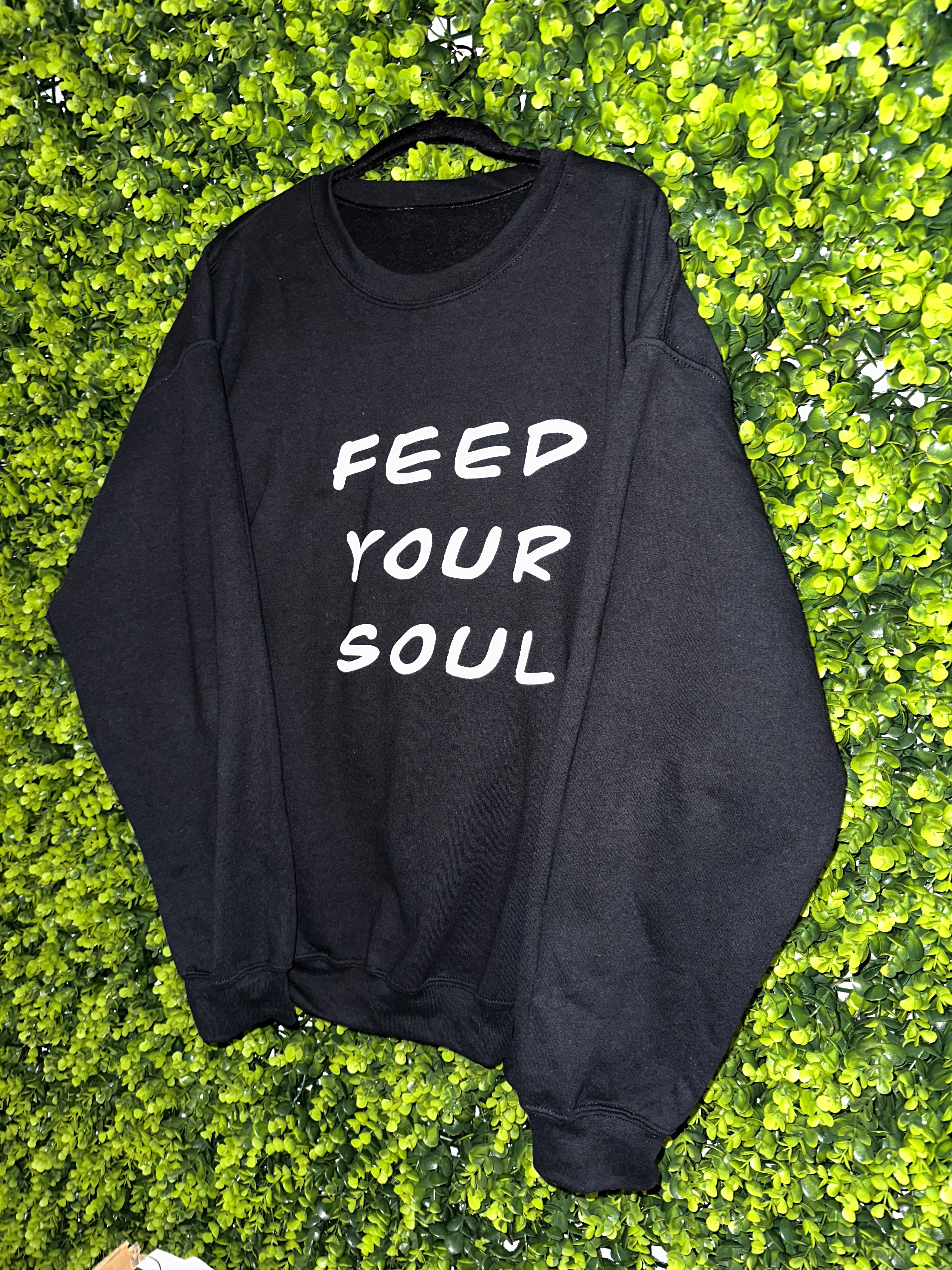 Graffiti - Feed Your Soul - Black Long Sleeved Crew